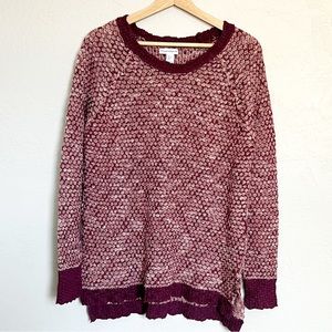 Boutique Soft Wool Blend Nubby Sweater